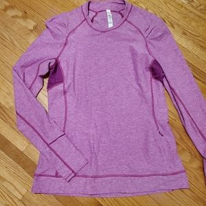 Lululemon think fast long sleeve 10 pink